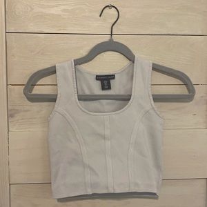 Sincerely Jules cropped tank top with ribbed designs